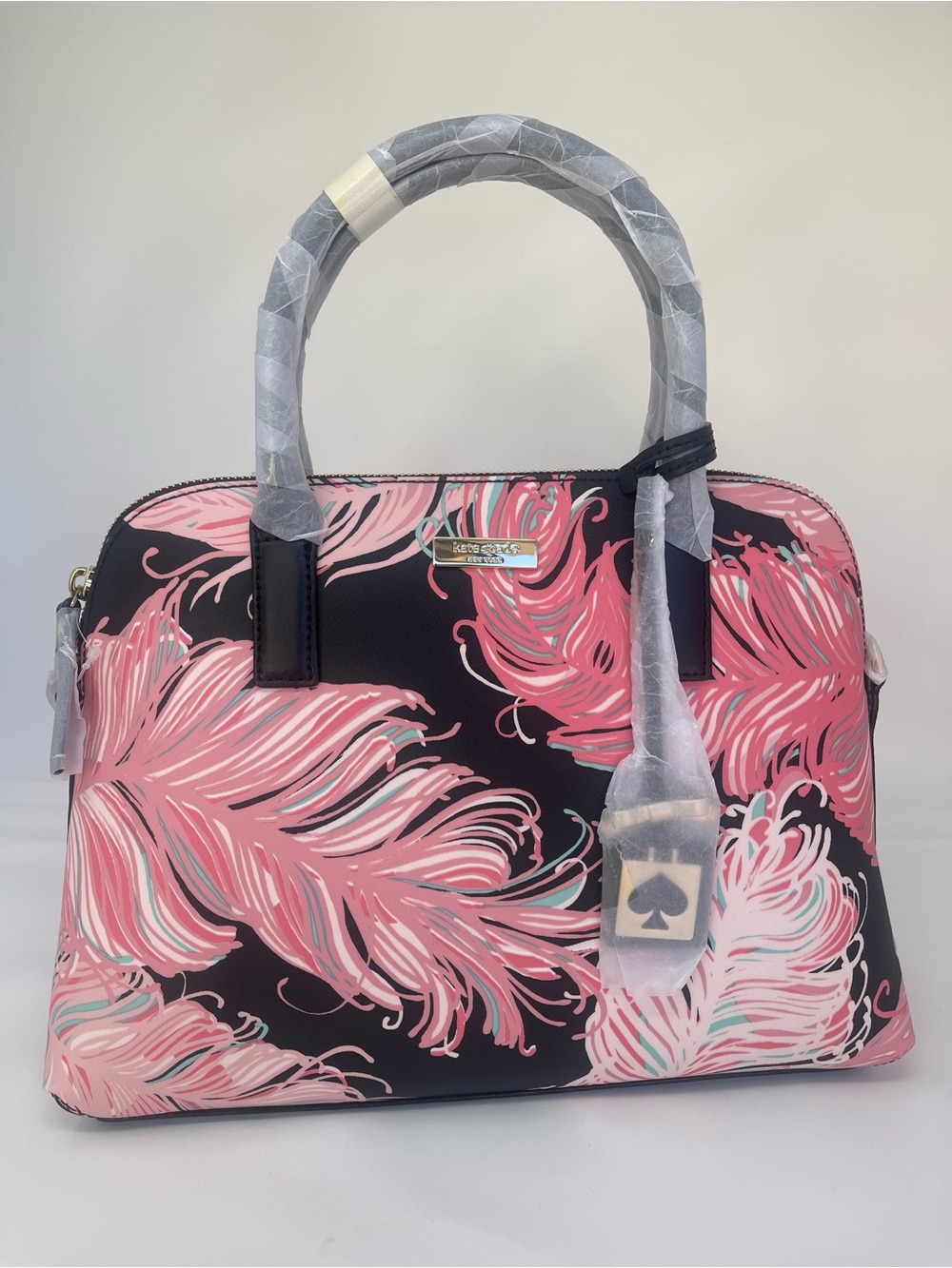 Kate Spade Brightwater Drive Small Rachelle Black/Pink satchel